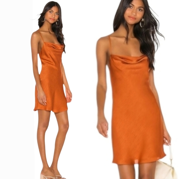 House of Harlow 1960 Dresses & Skirts - House of Harlow x REVOLVE Party Ira Mini Dress Burnt Orange Women's Size Small